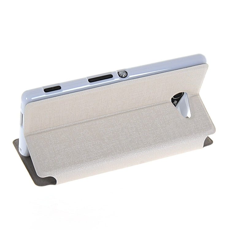 Oracle Texture Flip Leather Case with Holder & Caller ID Window for Sony Xperia M2