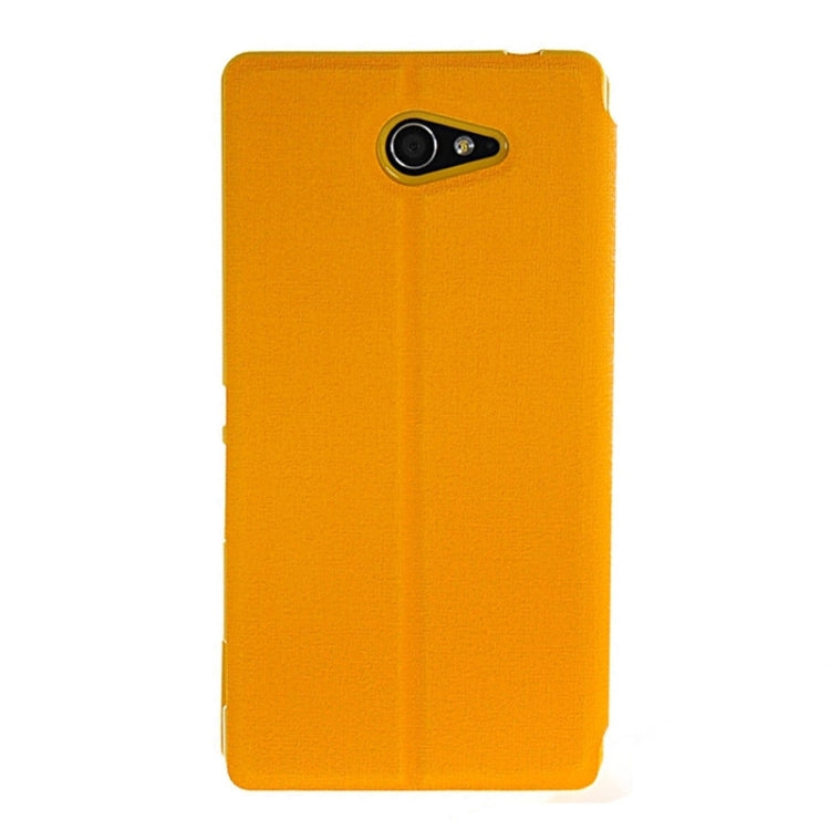 Oracle Texture Flip Leather Case with Holder & Caller ID Window for Sony Xperia M2