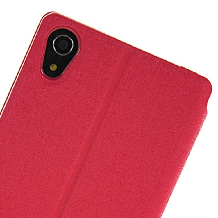 Oracle Texture Flip Leather Case with Holder & Caller ID Window for Sony Xperia Z2