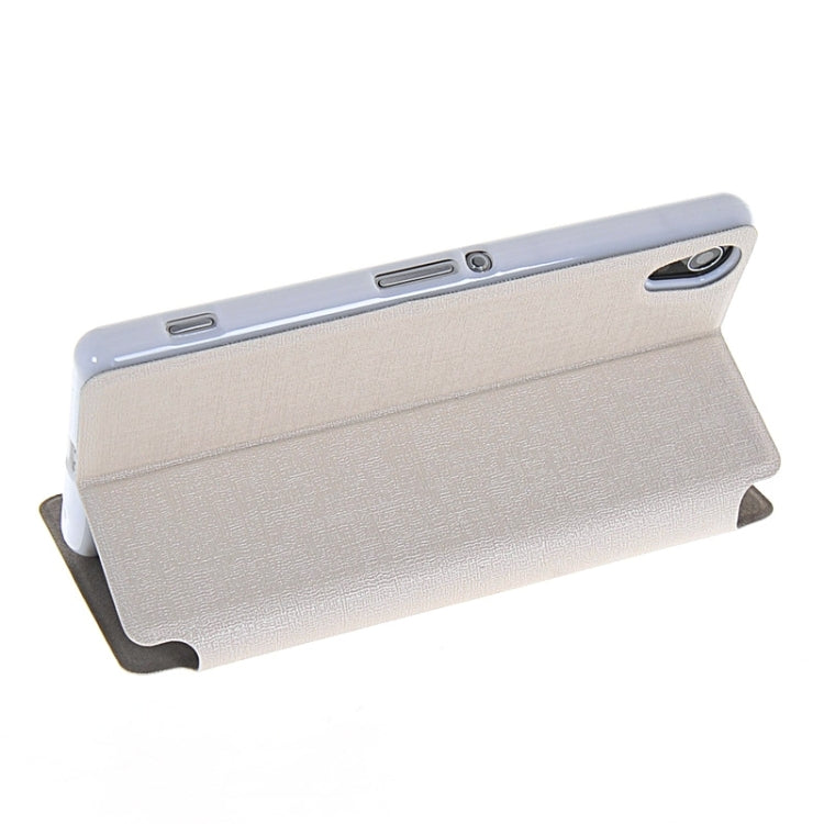 Oracle Texture Flip Leather Case with Holder & Caller ID Window for Sony Xperia Z2