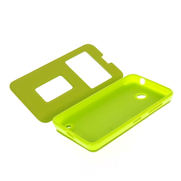 Horizontal Flip Leather Case with Call Display ID & Holder for Microsoft Lumia 630