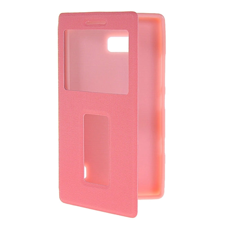 Horizontal Flip Leather Case with Call Display ID & Holder for Nokia Lumia 930