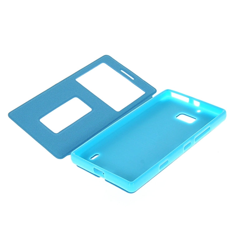 Horizontal Flip Leather Case with Call Display ID & Holder for Nokia Lumia 930