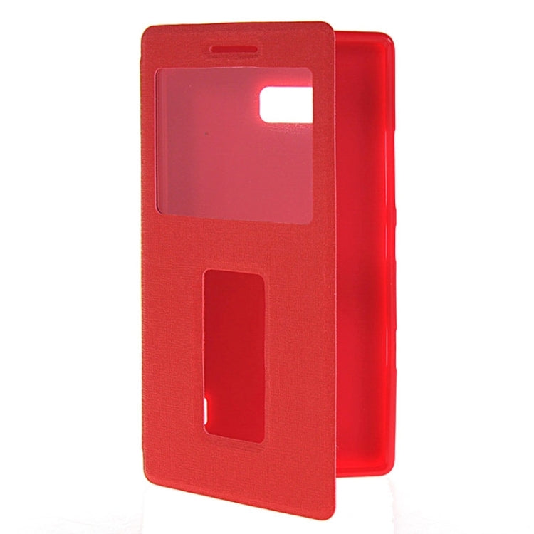 Horizontal Flip Leather Case with Call Display ID & Holder for Nokia Lumia 930