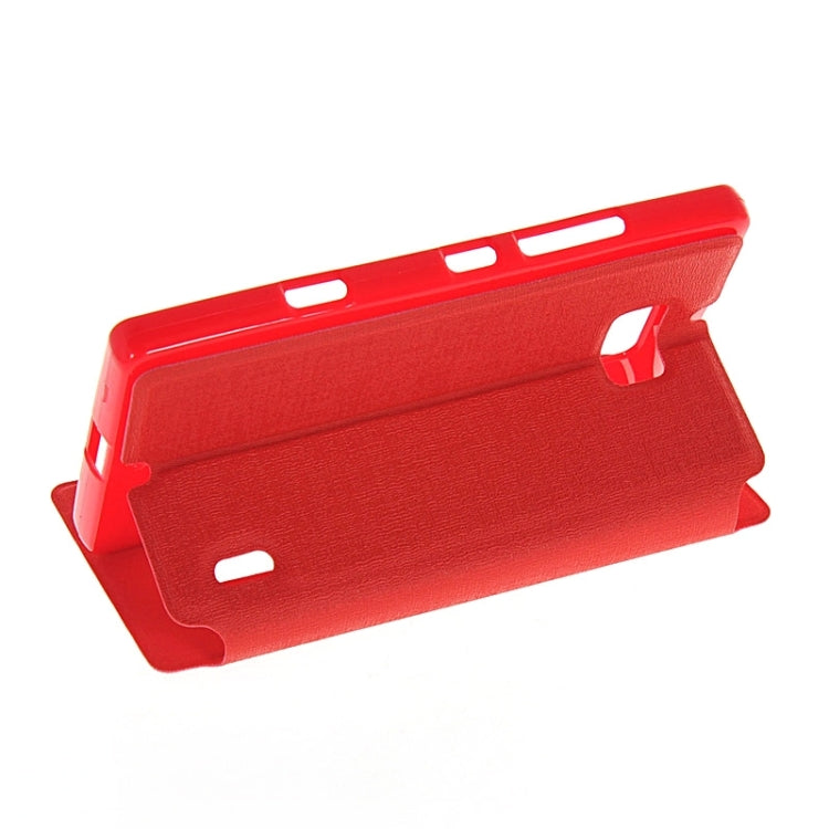 Horizontal Flip Leather Case with Call Display ID & Holder for Nokia Lumia 930