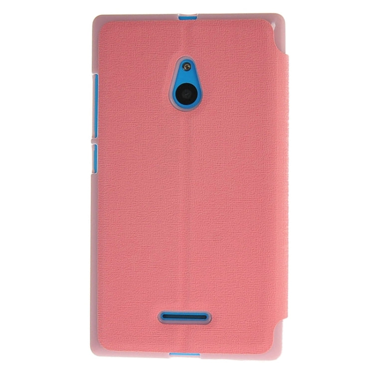 Horizontal Flip Leather Case with Call Display ID & Holder for Nokia XL