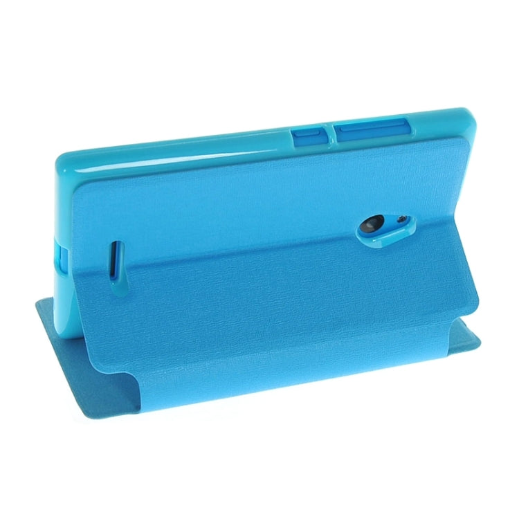 Horizontal Flip Leather Case with Call Display ID & Holder for Nokia XL