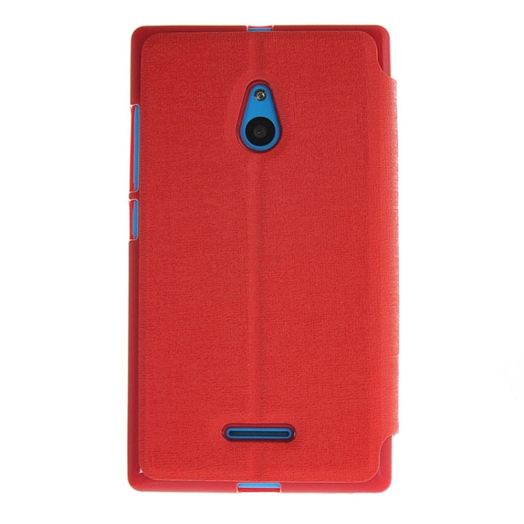 Horizontal Flip Leather Case with Call Display ID & Holder for Nokia XL