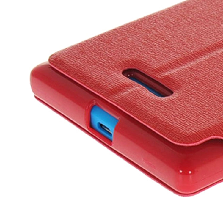 Horizontal Flip Leather Case with Call Display ID & Holder for Nokia XL