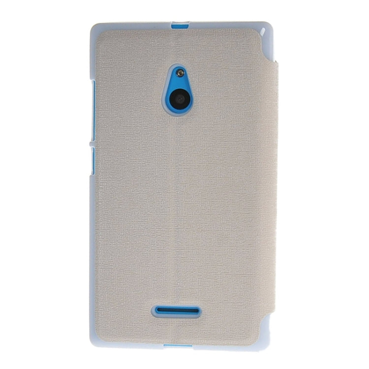 Horizontal Flip Leather Case with Call Display ID & Holder for Nokia XL