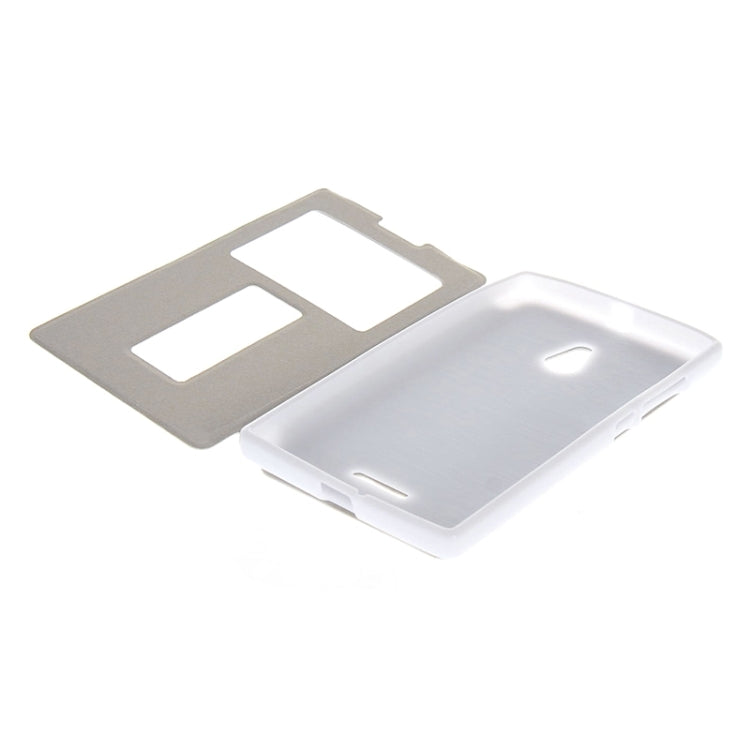 Horizontal Flip Leather Case with Call Display ID & Holder for Nokia XL