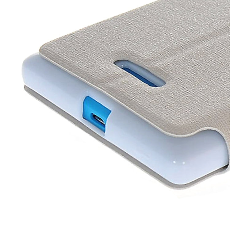 Horizontal Flip Leather Case with Call Display ID & Holder for Nokia XL