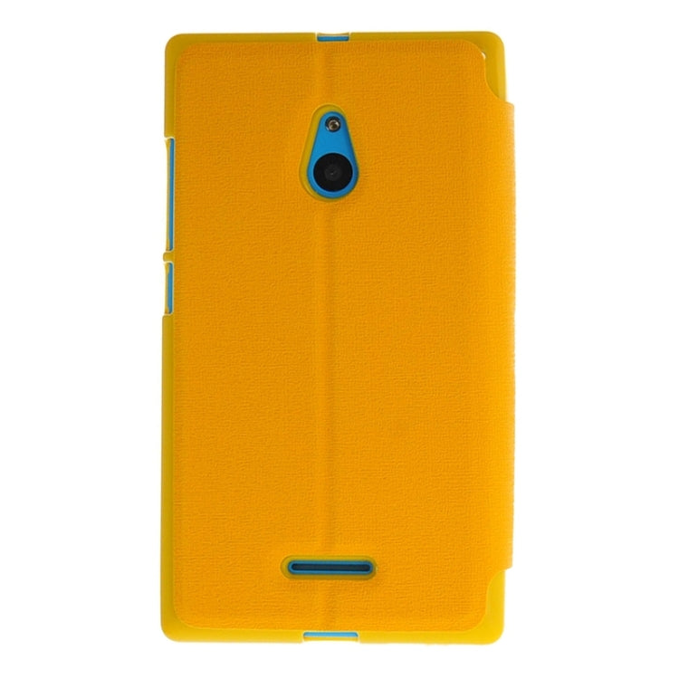 Horizontal Flip Leather Case with Call Display ID & Holder for Nokia XL