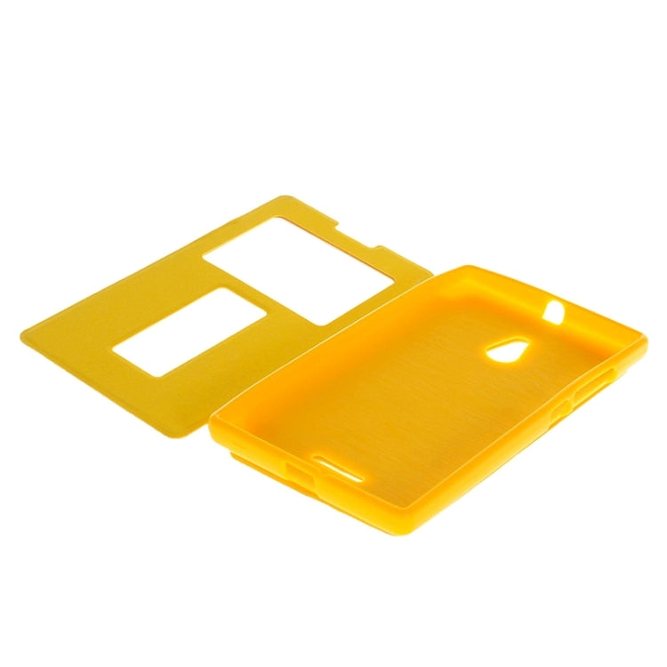 Horizontal Flip Leather Case with Call Display ID & Holder for Nokia XL