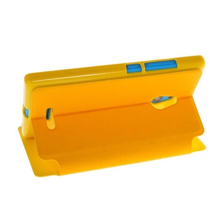 Horizontal Flip Leather Case with Call Display ID & Holder for Nokia XL