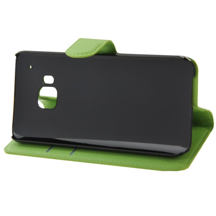 Litchi Texture Flip Leather Case with Holder & Card Slots & Wallet for HTC One M9