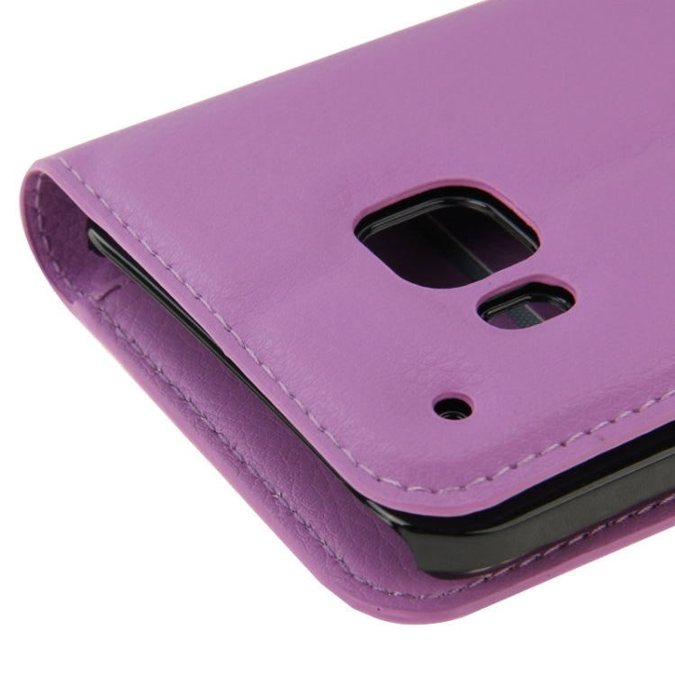 Litchi Texture Flip Leather Case with Holder & Card Slots & Wallet for HTC One M9