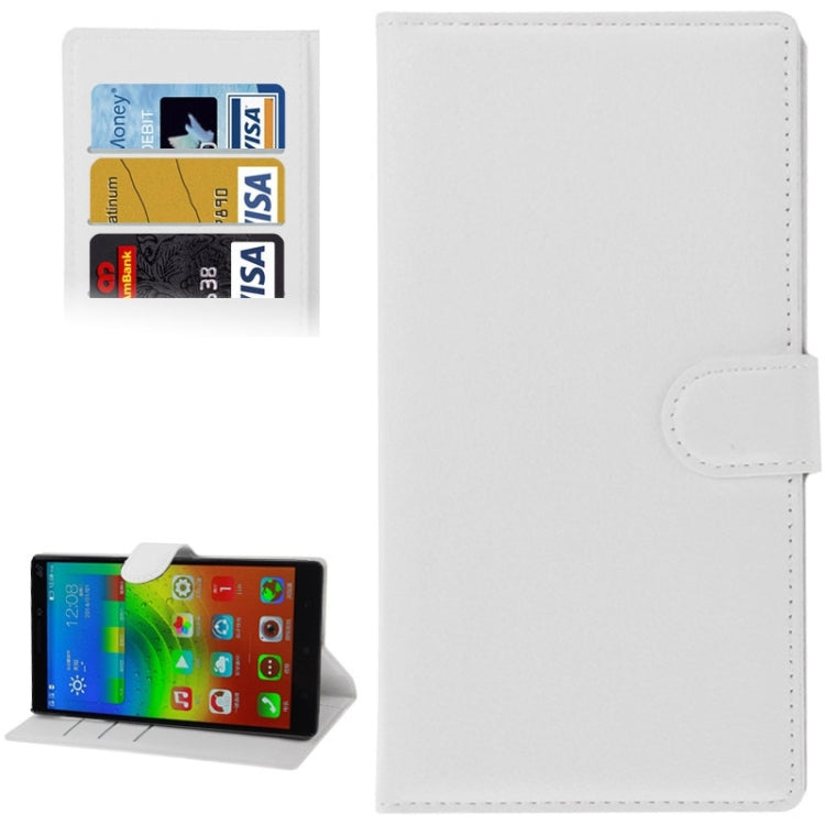 Litchi Texture Flip Leather Case with Holder & Card Slots & Wallet for Lenovo VIBE Z2 Pro / K920
