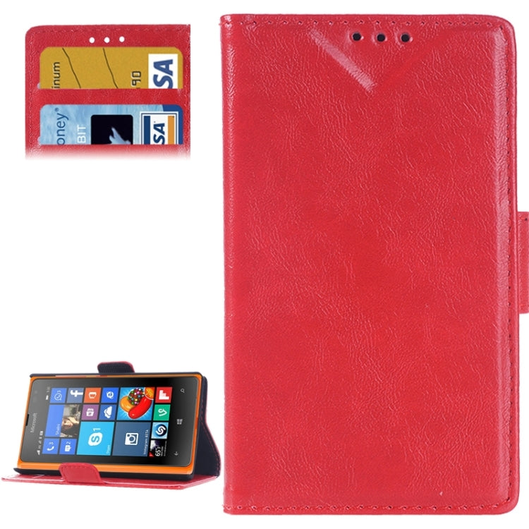Retro Oil PU Leather Case with Card Slots & Wallet & Holder for Microsoft Lumia 532