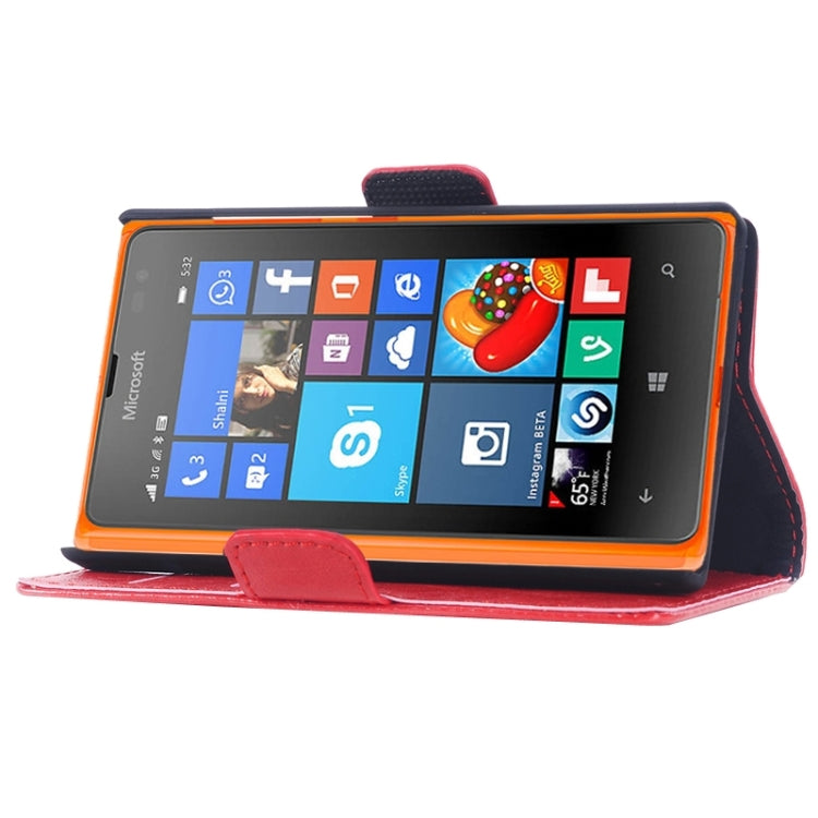 Retro Oil PU Leather Case with Card Slots & Wallet & Holder for Microsoft Lumia 532
