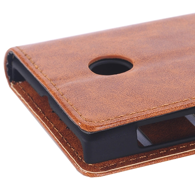 Retro Oil PU Leather Case with Card Slots & Wallet & Holder for Microsoft Lumia 532