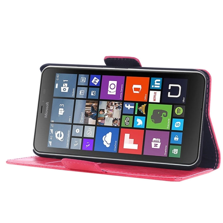 Retro Oil PU Leather Case with Card Slots & Wallet & Holder for Microsoft Lumia 640