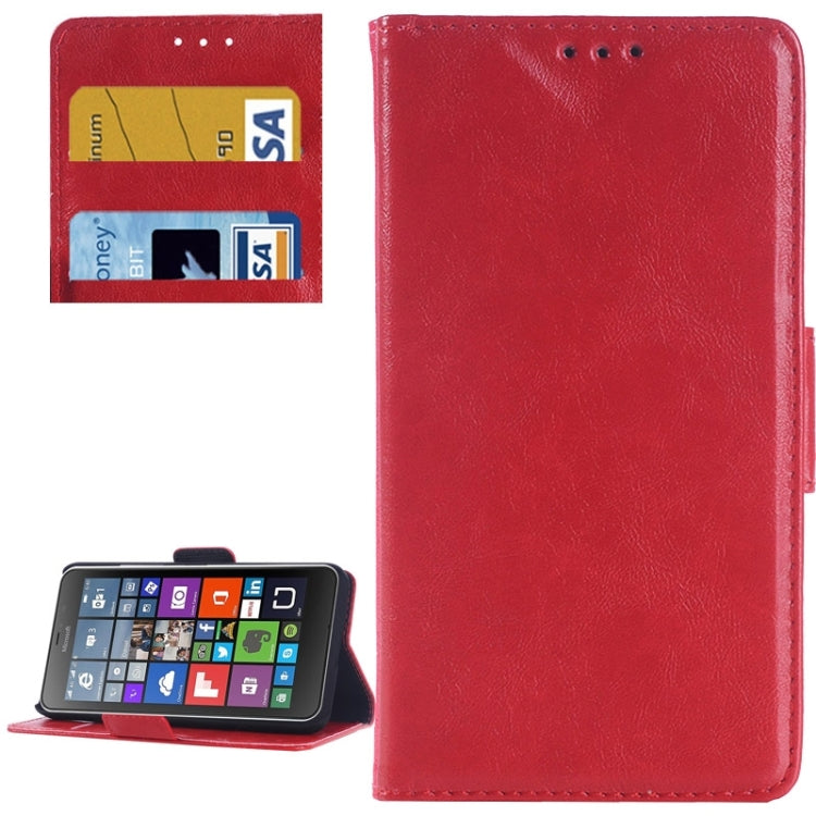 Retro Oil PU Leather Case with Card Slots & Wallet & Holder for Microsoft Lumia 640