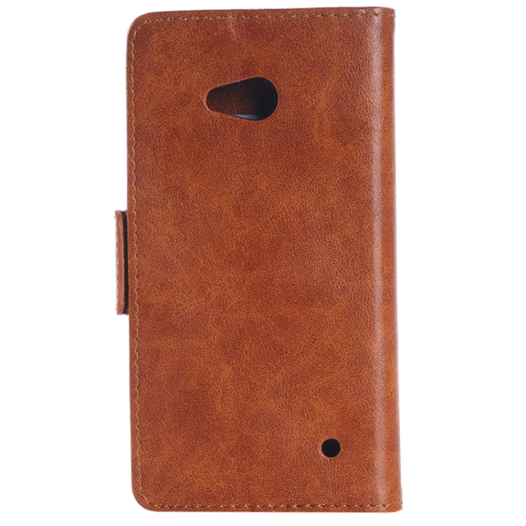 Retro Oil PU Leather Case with Card Slots & Wallet & Holder for Microsoft Lumia 640