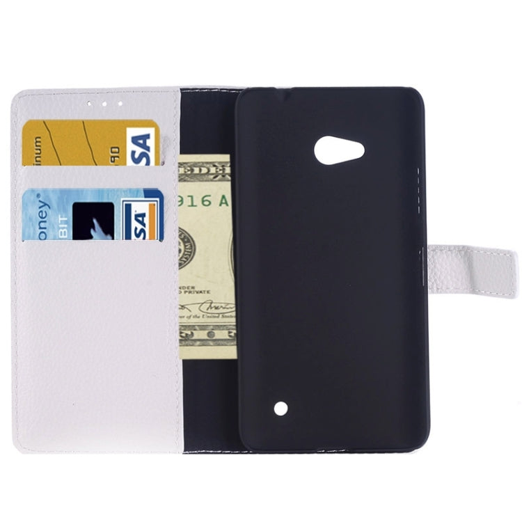 Litchi Texture Flip Leather Case with Holder & Card Slots & Wallet for Microsoft Lumia 640