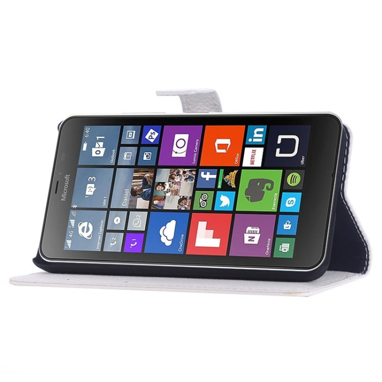 Litchi Texture Flip Leather Case with Holder & Card Slots & Wallet for Microsoft Lumia 640