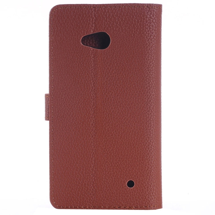 Litchi Texture Flip Leather Case with Holder & Card Slots & Wallet for Microsoft Lumia 640