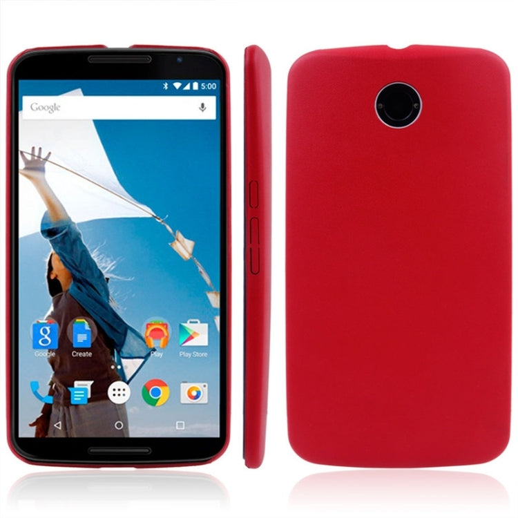 Ultrathin PU Leather Back Cover Protective Case for Google Nexus 6