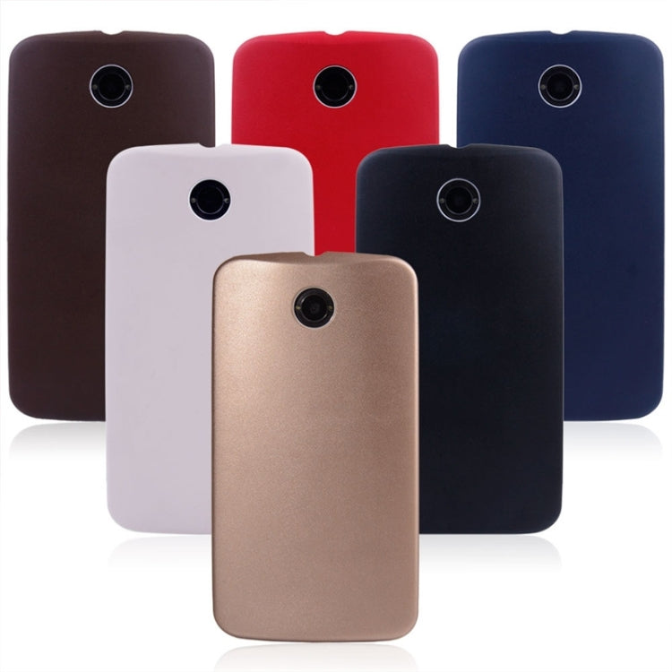 Ultrathin PU Leather Back Cover Protective Case for Google Nexus 6