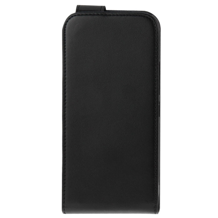 Vertical Flip Magnetic Snap Leather Case for HTC One M9(Black)