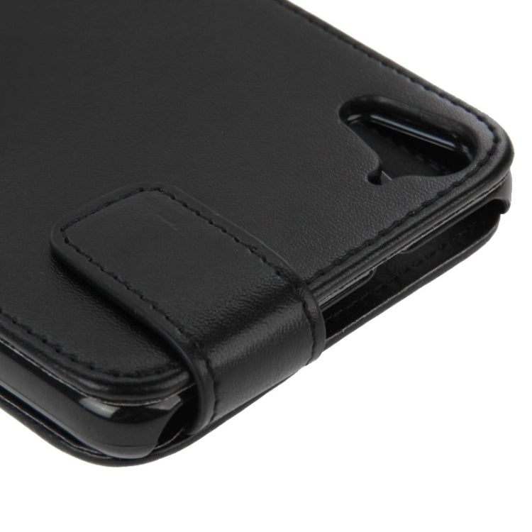 Vertical Flip Magnetic Snap Leather Case for HTC Desire 826(Black)