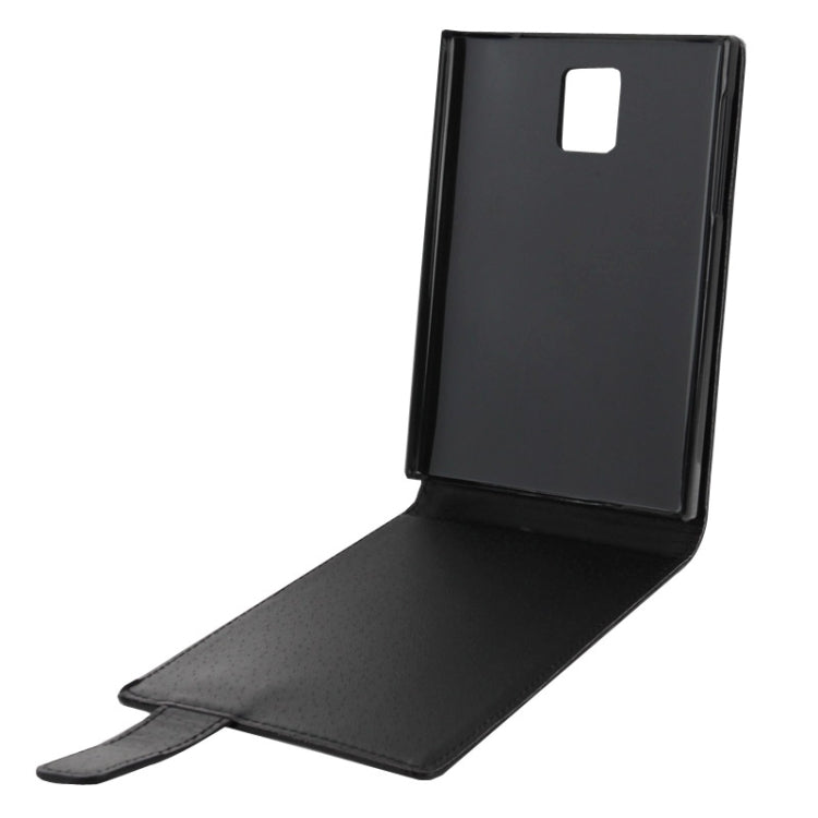 Vertical Flip Magnetic Snap Leather Case for BlackBerry Passport / Q30(Black)