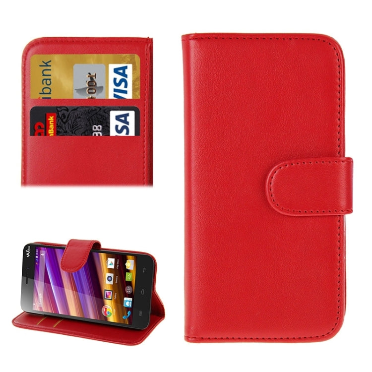 Horizontal Flip Magnetic Buckle PU Leather Case with Holder & Card Slot & Wallet for Wiko Jimmy