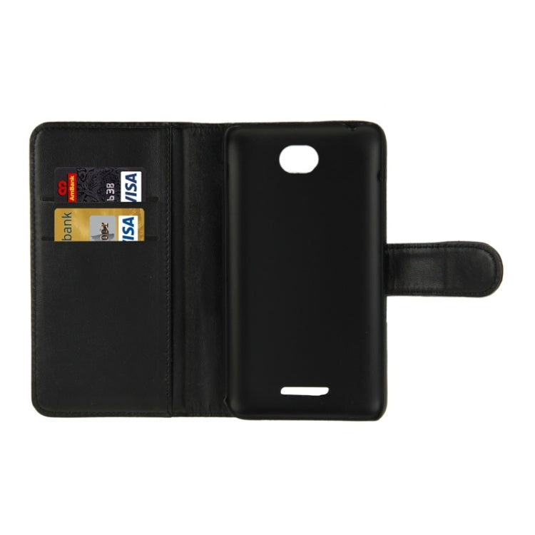 Horizontal Flip Magnetic Buckle PU Leather Case with Holder & Card Slot & Wallet for Sony Xperia E4