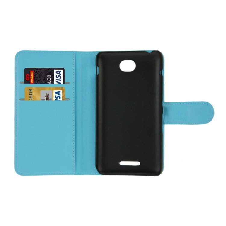 Horizontal Flip Magnetic Buckle PU Leather Case with Holder & Card Slot & Wallet for Sony Xperia E4
