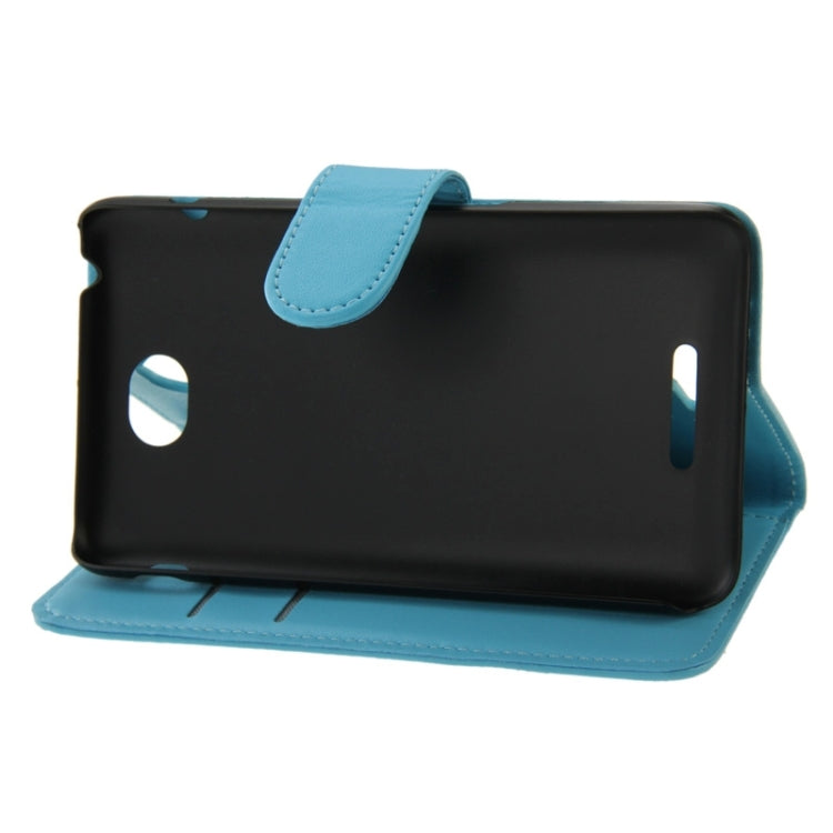 Horizontal Flip Magnetic Buckle PU Leather Case with Holder & Card Slot & Wallet for Sony Xperia E4