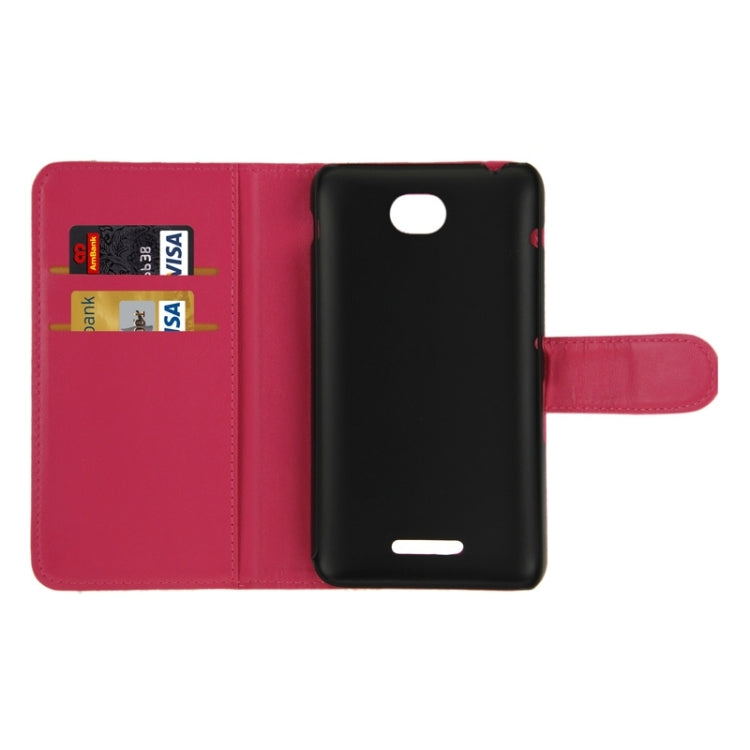 Horizontal Flip Magnetic Buckle PU Leather Case with Holder & Card Slot & Wallet for Sony Xperia E4