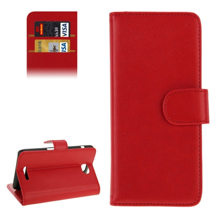 Horizontal Flip Magnetic Buckle PU Leather Case with Holder & Card Slot & Wallet for Sony Xperia E4