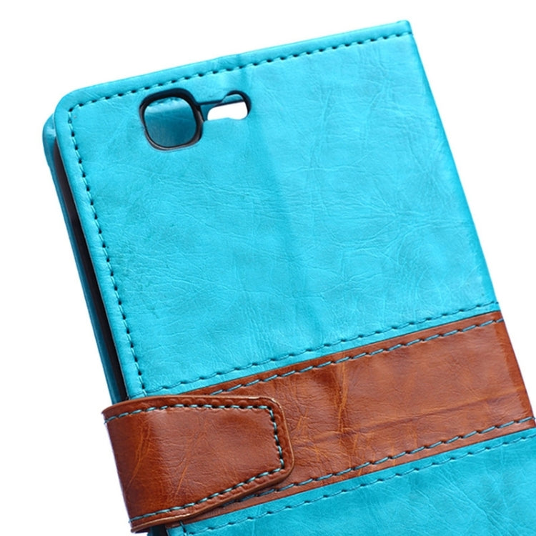 Color Matching Flip Leather Case with Holder & Card Slots & Wallet for Huawei Ascend G7