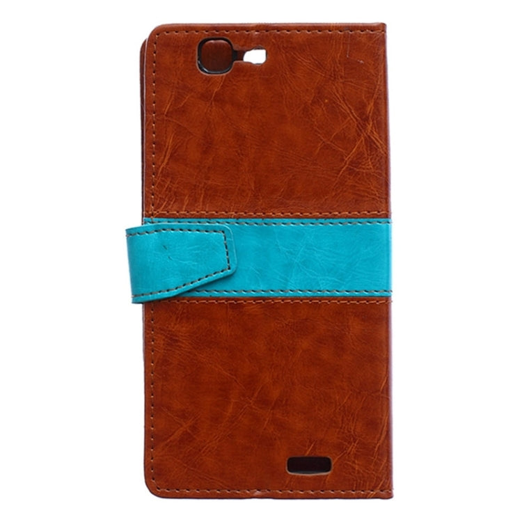 Color Matching Flip Leather Case with Holder & Card Slots & Wallet for Huawei Ascend G7