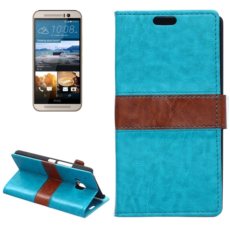 Color Matching Flip Leather Case with Holder & Card Slots & Wallet for HTC One M9