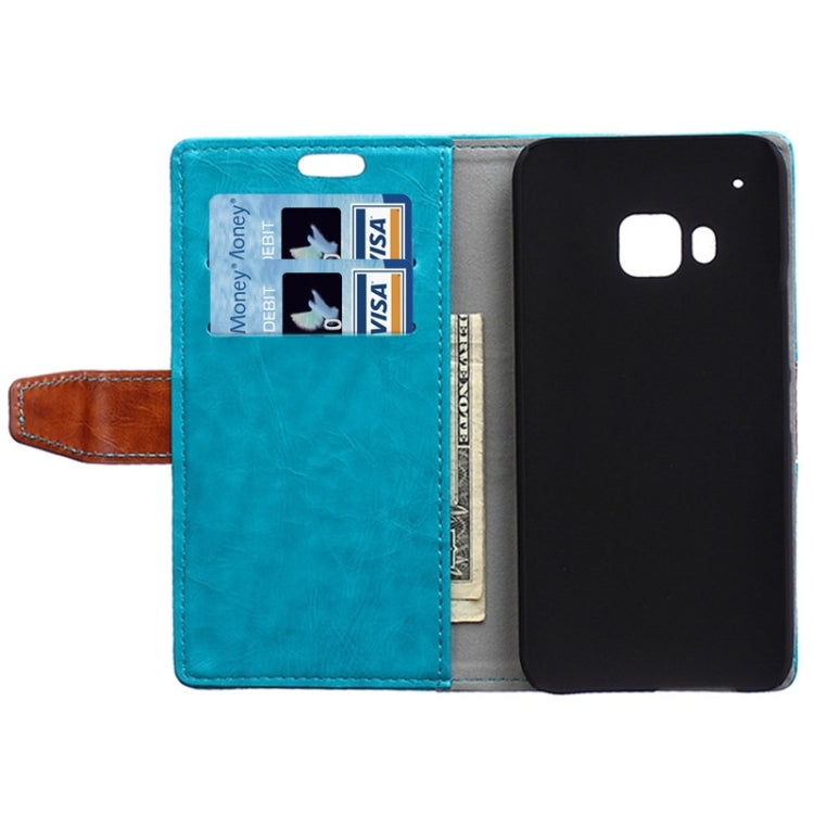 Color Matching Flip Leather Case with Holder & Card Slots & Wallet for HTC One M9