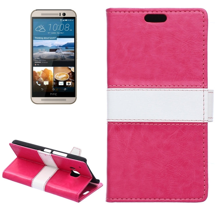 Color Matching Flip Leather Case with Holder & Card Slots & Wallet for HTC One M9