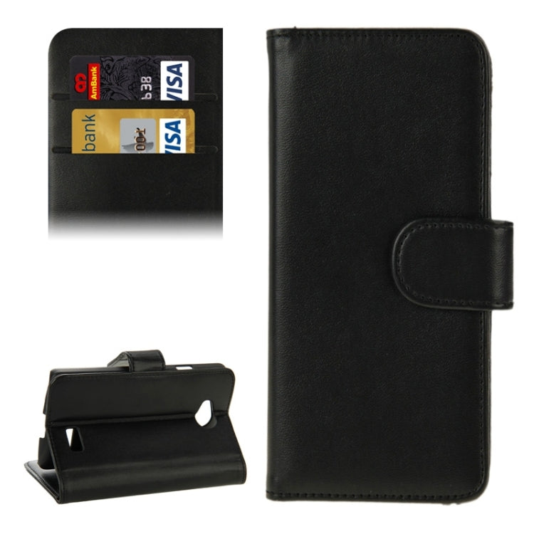 Horizontal Flip Magnetic Buckle PU Leather Case with Holder & Card Slot & Wallet for LG Optimus F60
