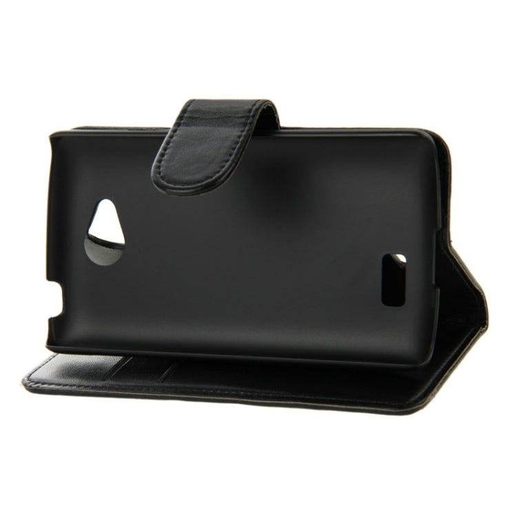 Horizontal Flip Magnetic Buckle PU Leather Case with Holder & Card Slot & Wallet for LG Optimus F60