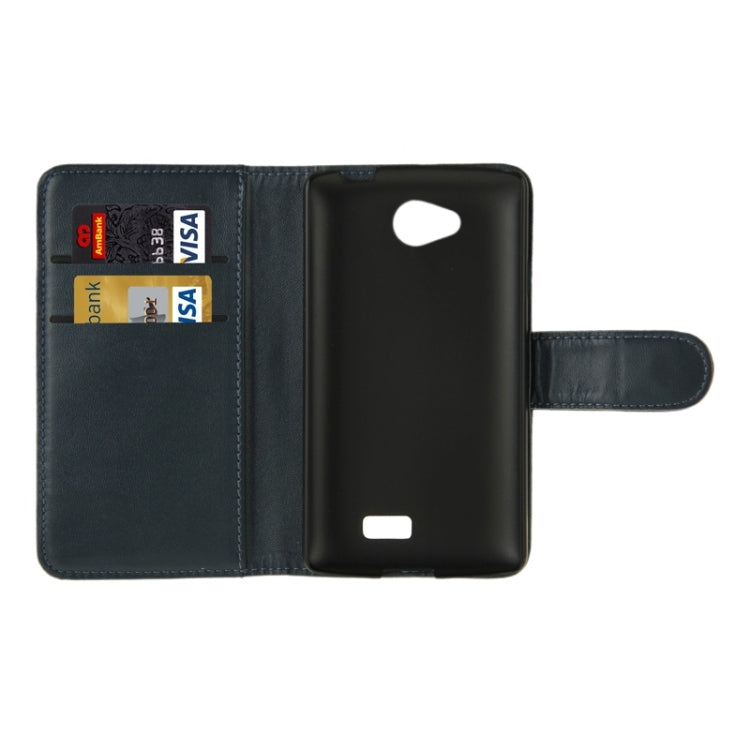 Horizontal Flip Magnetic Buckle PU Leather Case with Holder & Card Slot & Wallet for LG Optimus F60